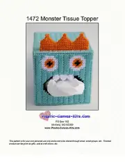 Monster Tissue Topper-Christmas-Plastic Canvas Pattern or Kit