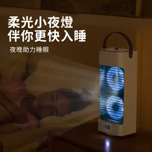 【易利談】風扇 噴霧水冷風扇 水冷扇 降溫電風扇 桌扇 電扇 三擋調節