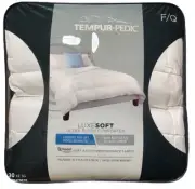 TEMPUR-PEDIC Full/Queen White Hypoallogenic fill Comforter Blanket