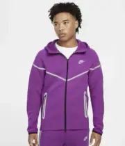 Nike Tech Fleece Reflective Windrunner Jacket Bold Berry FZ0754-505 Size XL