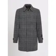 Oslo Wool Blend Check Coat