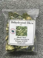 Okra Dehydrated for Gumbo's and Soups