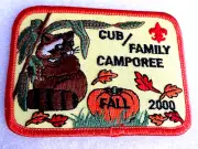 Vintage Pumpkin BSA Boy Cub Scouts Family Camporee Patch Fall 2000 New NOS