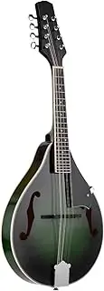 Mandolin A Style 8-String Basswood Body Engineer Wood Fingerboard Adjustable String Instrument for Benginners with Storage Bag Dark Green One Size