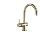 VITO BERTONI WISH2 Solid Brass - Sink Mixer - Gooseneck - Matte Brass