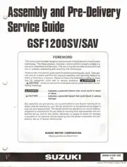 NOS Genuine Suzuki Assembly and Pre-Delivery Service Guide/Manual GSF1200S 1997