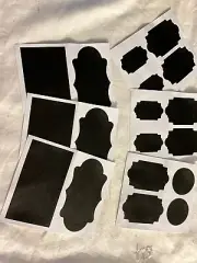 Spice Jar Chalk Board Stickers
