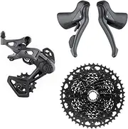 microSHIFT Sword 1x10-Speed Groupset - Includes Brake/Shifters, Clutch Rear Derailleur Medium Cage, 11-48t Alloy Cassette, Crankset Not Included