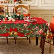 Softalker Christmas Rectangle Tablecloth - Red Tartan Checkered Printed Xmas ...