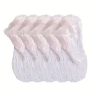 ANYSOX 5 Pairs One Size 4-5 Light Peach Fashion Summer Socks With Style Lace Peacock Flower Short Ankle Socks For Women