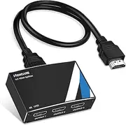 NEWCARE 4K HDMI Splitter 1 in 3 Out 【with 1.2M HDMI Cable】, 1×3 HDMI Splitter Support 4Kx2K, 1080P, 3D, HDR, DTS/Doblly-TrueHD Compatible with Xbox PS5/4 Roku Blu-Ray Player TV