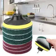 4" Hook and Loop Backing Pad Orbital Sander Polishing Pad Drill Adapter 8 Pcs