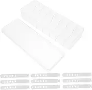 1Set Cable Organizer Box with Ties Transparent Cord Concealer for Desktop and Storage for Computer Cables Headphones and Power Cords Tidy Up Your Space