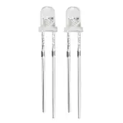 50pcs 3mm Colorful Slow Flashing LED Diode Electronics Emitting Light 3-3.4V