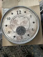 23” Xl Edison And Co. Clock Face/frame- Hands/battery Pack Included