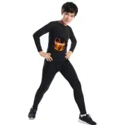 2/3/4 Pcs Boys Girls Base Layer Athletic Compression Leggings and Shirts Ther...