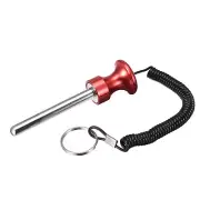 8mm x 80mm Weight Stack Pin with Pull Rope Magnetic Strength Training Red