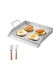 VEVOR 18x16 in Flat Top Griddle Stainless Steel Universal BBQ Grill Pan Cookware