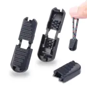 25 Pack Zipper Pull Tabs Cord Ends Tips Shoe Lace End Clips Cord Lock for Par...