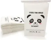 50 Pack Disposable Barf Bags, Throw up Bags for Car Sick Kids, Airline Travel Motion & Morning Sickness, Pregnancy - Travel Motion Sickness Vomit Bags