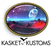 Belt Buckle - Alien Fantasy Landscape Outer Space Belt Buckle - 629
