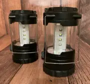 2 - Portable Indoor/Outdoor LED Camping Lanterns Battery Operated