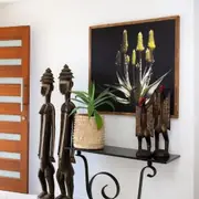African Cargo Ecologique Aloe Framed Canvas
