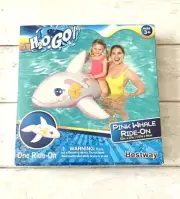 Pink Dolphin Ride On Pool Floatie H20 Go Bestway Brand NEW in Box