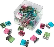 CARL 700521 Mori Clip Clip Paper, MC52A Small Assorted Colours