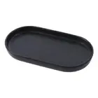 1 Pcs Round Bathroom Sink Vanity Trays Black Soap Dispenser Tray Kitchen Sink