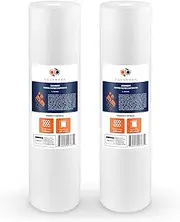 Aquaboon 1 Micron 20" Big Blue Sediment Water Filter Cartridge | Whole House Sediment Filtration | Compatible with AP810-2, SDC-45-2005, FPMB-BB5-20, P5-20BB, FP25B, 155358-43, 2 Pack