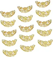 [TOVINANNA] Bridal Plating Iron Crescent Diy Hairpin Charms 100pcs Headdress Decor Accessories for Women
