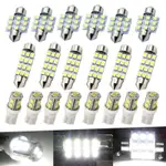 20PCS/SET COMBO LED LIGHT BULBS T10 / 31MM / 42MM WHITE 6000