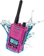 Oricom DTX600 Waterproof IP67 5 Watt Handheld UHF CB Radio Pink - 80 channels, Duplex, Die-Cast Metal Chassis, Switchable RF Power, WaterProof Dust IP67, Signal monitoring, Triple watch