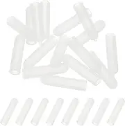 uxcell 4x25mm (IDxL) Rubber End Caps, 16 PCS Rubber Caps High Temp Tips Screw Silicone Flexible Thread Protector for Pipes Screw Blots Tube Fishing Jigs
