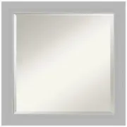 Amanti Art Vanity Mirror 21X25 In Wall Framed Beveled Edge Bathroom Square Wood