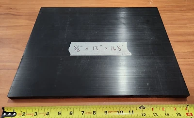 DELRIN (ACETAL) BLACK SHEET STOCK 0.625" X 13.00" X 16.50"