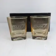 Stark Industries Whiskey Glasses 2016 Set of 2 Marvel Iron Man