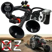 Air Horn Kit Floor Mount Switch Pulse Power Busbar Plug Wire Harness for Polaris
