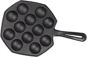 1Pc Non Stick Octopus Meat Mold Cup Pan for Irregular Frying Cast Iron Cooking Tray for Mini Pancakes and Meatballs Compatible with All Stoves