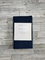 New Set Of 2 Nestwell Soft & Cozy Standard/Queen Pillowcases Evening Blue Rayon