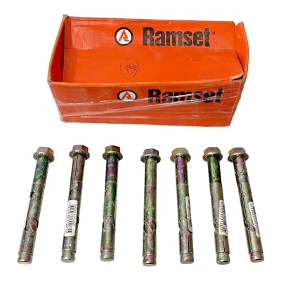 Dynabolt Ramset DP12100 M12 Sleeve Anchors 7 Pack Concrete Heavy Duty Fixings