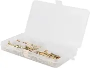 Anneome 300pcs Brass Column Screws for Pcb Motherboard Corrosion Resistant Easy to Install Sorted Resealable Box for Convenient Storage