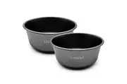 Lixada 2pcs Outdoor Pure Ti Picnic Bowl Portable Tableware Camping Travel Anti-Scald Instant Noodle Bowl (2pcs)