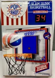 Pop-a-shot Slam dunk basketball,LED score board,New,
