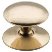 3.2cm Victorian Cupboard Knob, Polished Brass