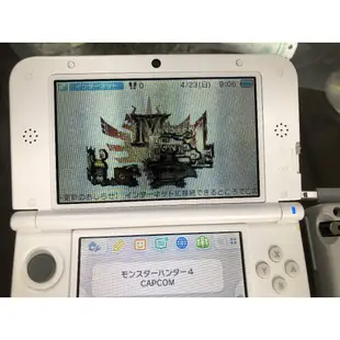 土城可面交現貨稀少限量二手日版任天堂3DS LL 魔物獵人4 限定版3DS LL 8成新主機無須R4卡即可直改日原裝