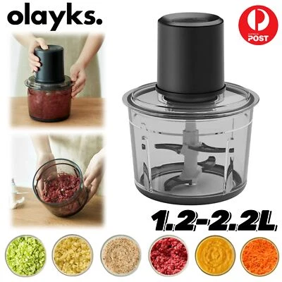 2.2L Olayks Electric Meat Grinder Food Blender Kitchen Processor Chopper Mincer