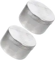 GANAZONO Weighing Bottles 2 Pack Sample Jars Lids Metal Empty Tins Round Containers for Soil Analysis Chem Lab Accessory