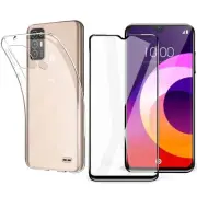 For ZTE BLADE A52 CASE + TEMPERED GLASS SCREEN PROTECTOR CLEAR SHOCKPROOF COVER